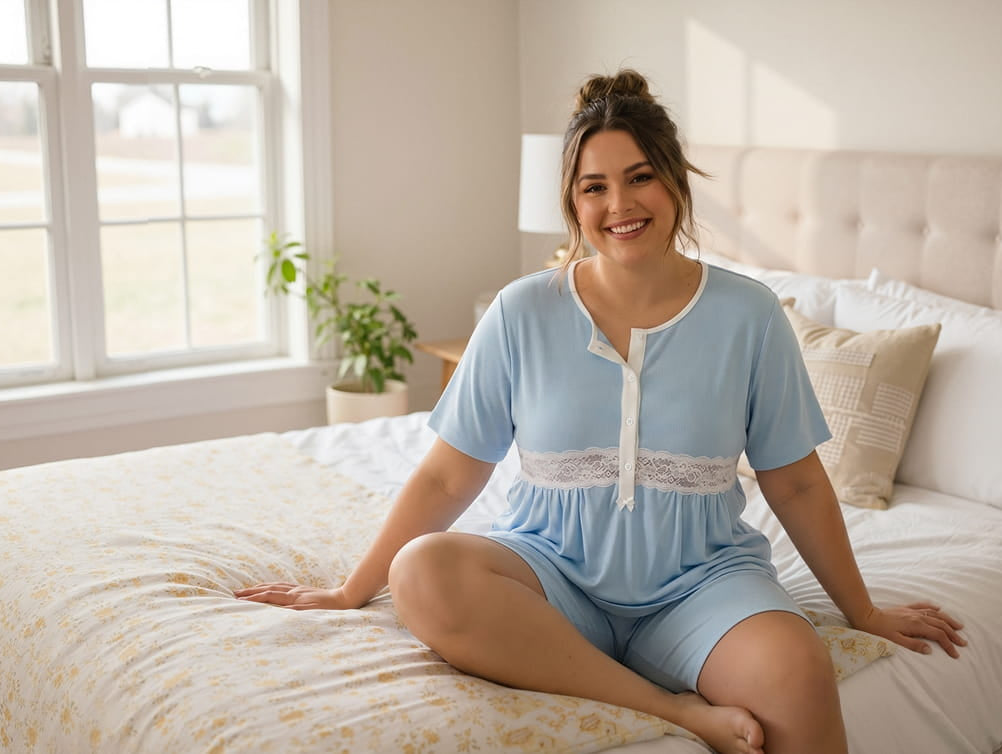 Pijama y camisón de tallas grandes: guía de tallaje