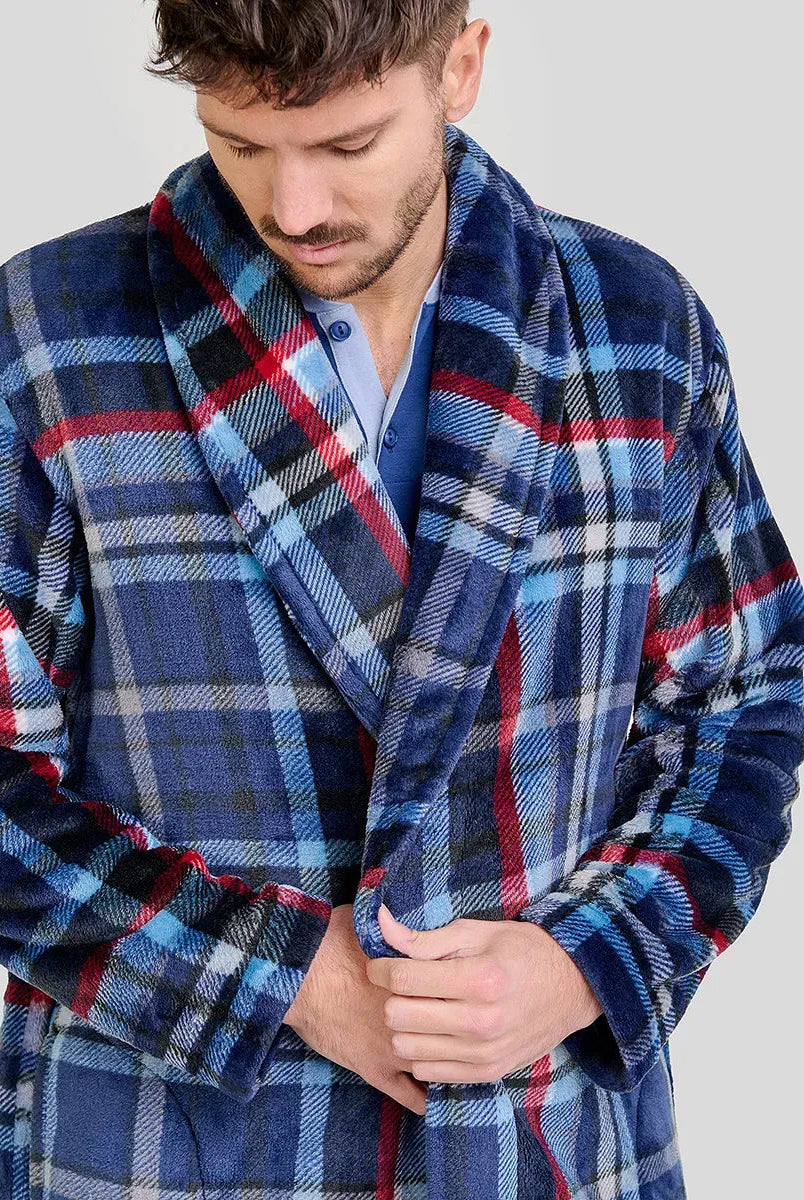 ✅ Bata Corta Cuadros Azules | LOHE ®