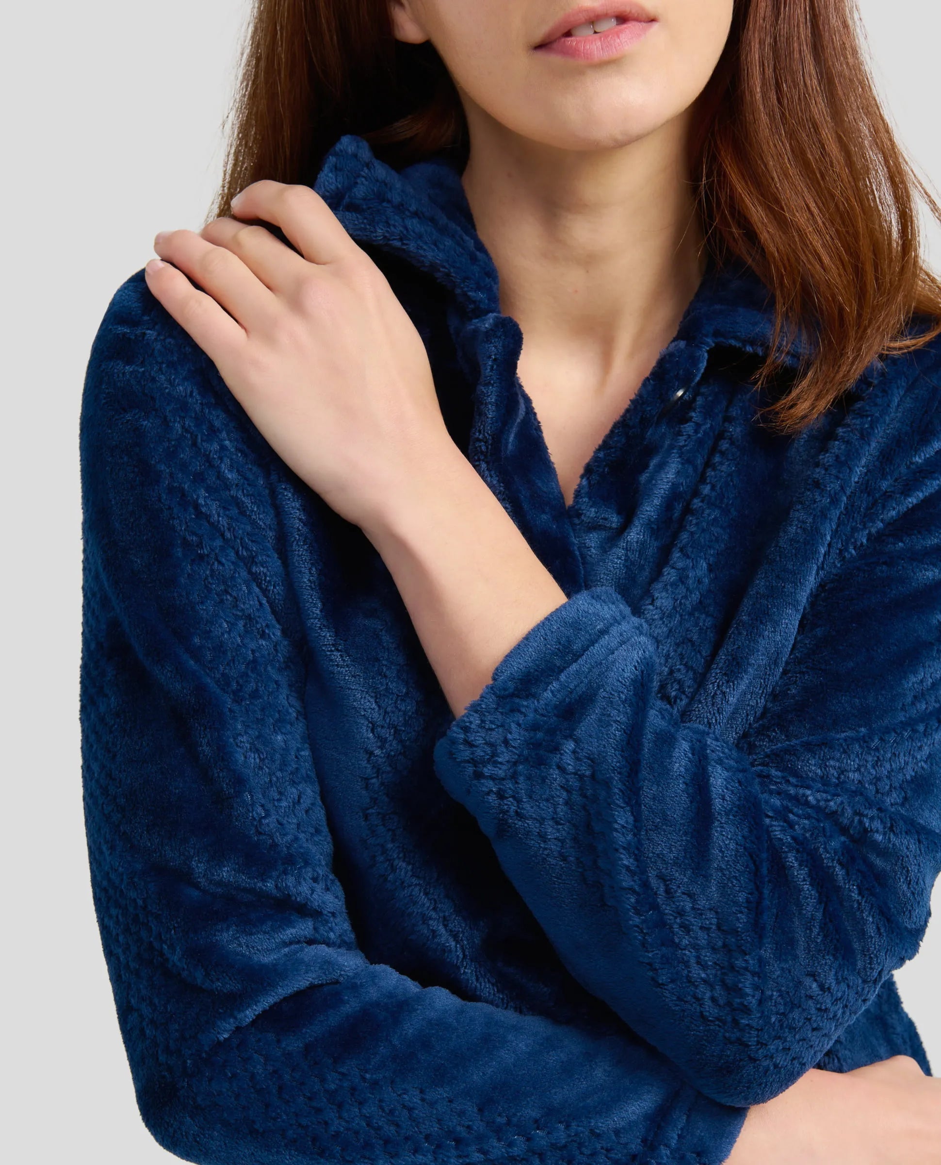 ✅ Bata larga mujer invierno jacquard botones | LOHE ®