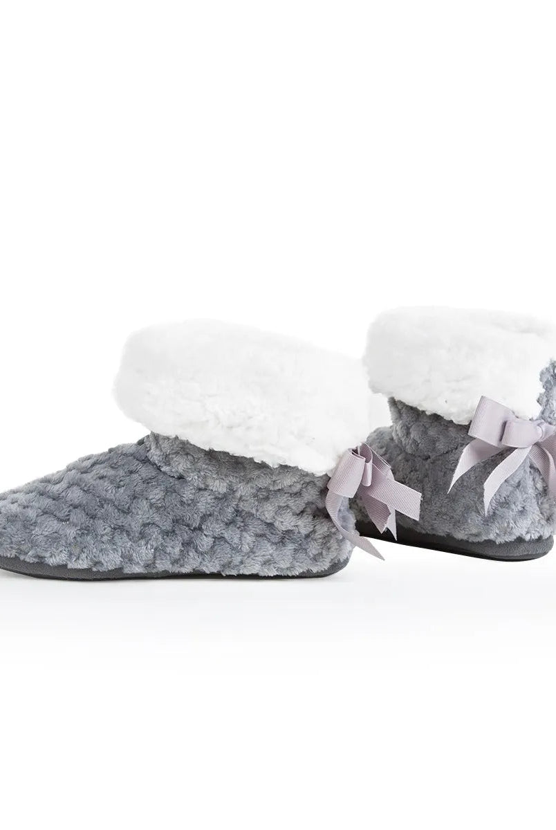 Botines de mujer jacquard borreguillo