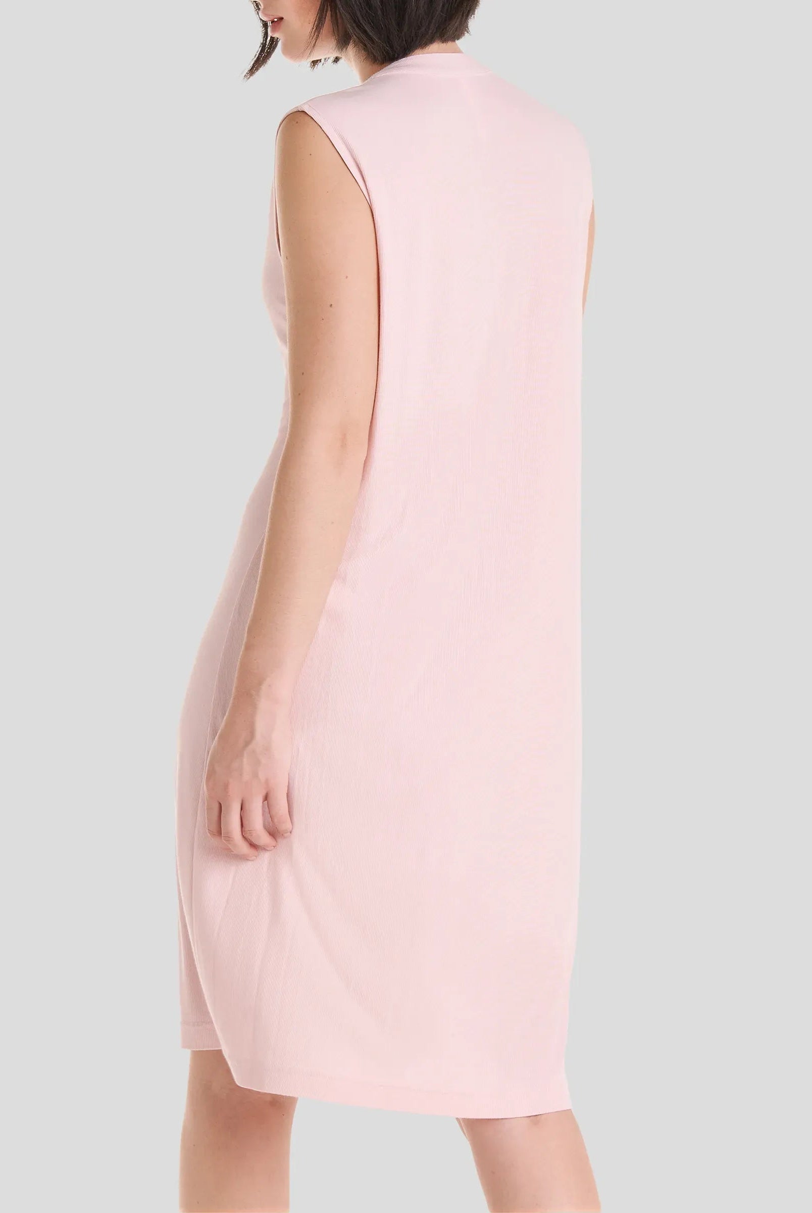 Camisón verano sin mangas canalé entredos — Rosa