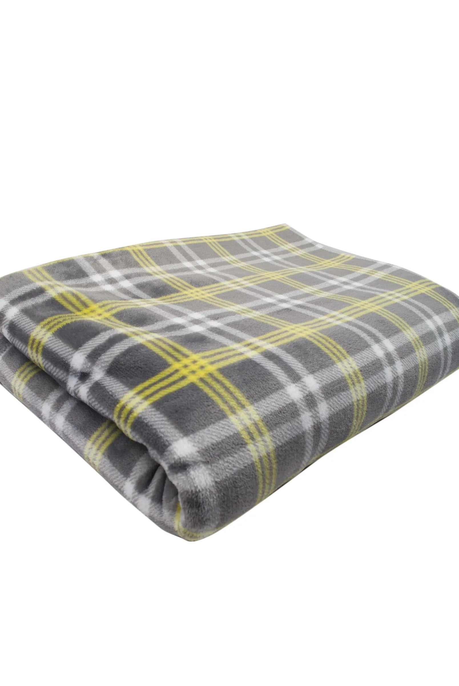 Manta de sofa, estampado en cuadros.