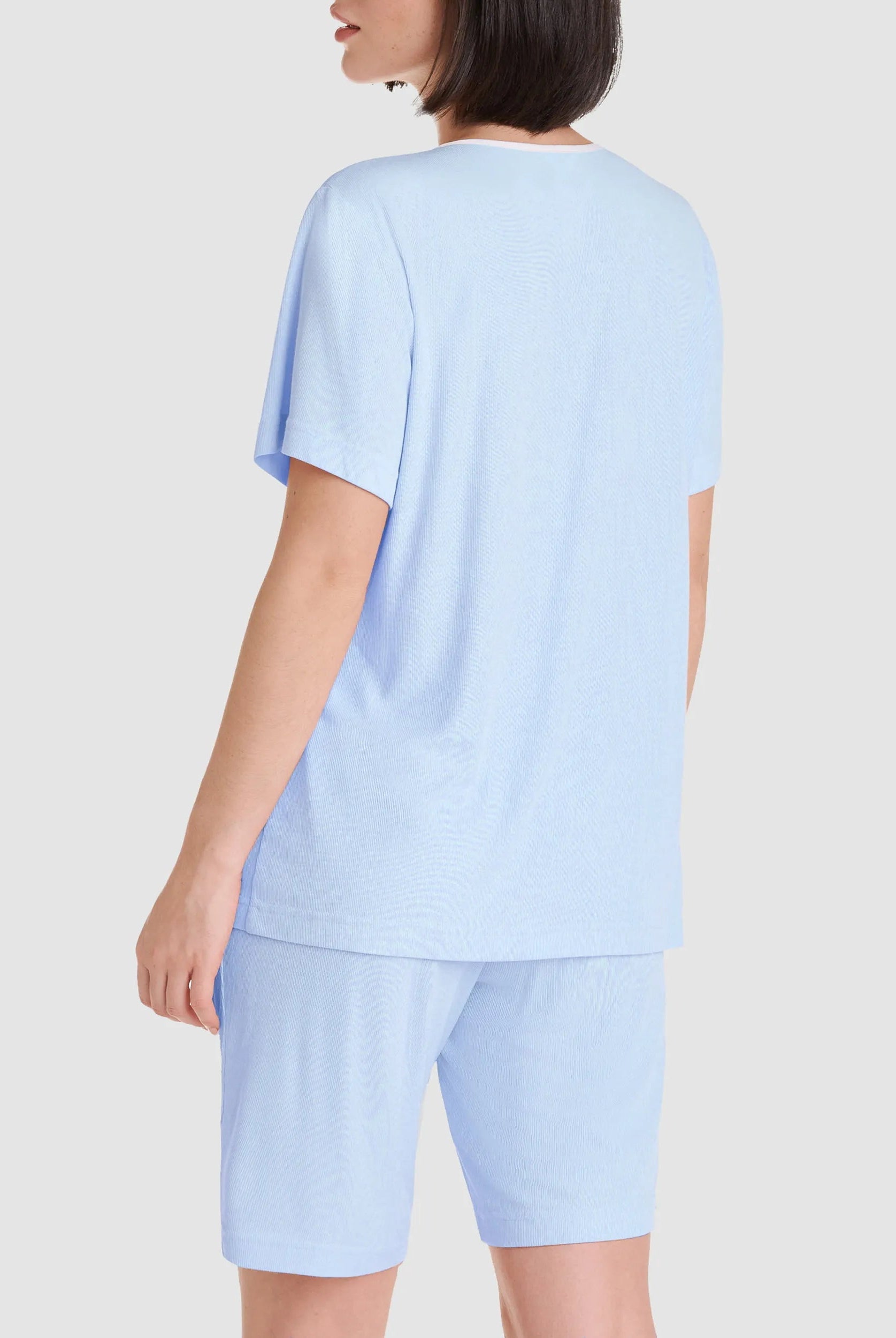 ✅Pijama de mujer corto de verano canalé Puntilla | LOHE ®