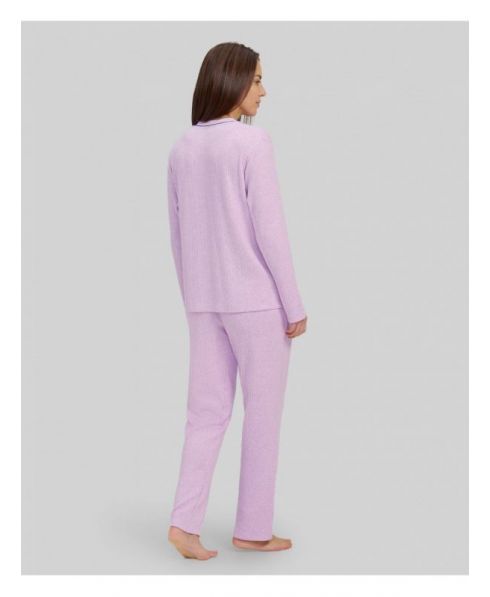 Women's mauve winter pyjama bottoms