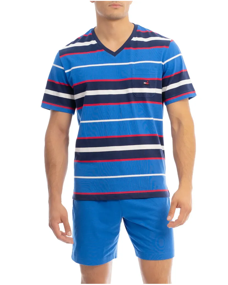 ✅ Men's striped pyjama shorts for summer | LOHE ®