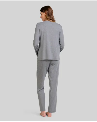 ✅ Women's long modal pyjamas with V-neck | LOHE ®