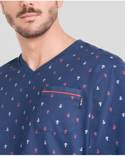 ¡Descubre este pijama corto de hombre perfecto para el verano! Ideal para los días calurosos.