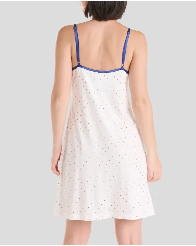 Summer strapless camisole with polka dots