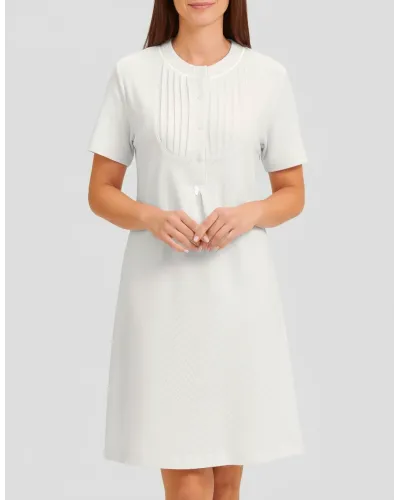 ✅ Women's lingerie nightdress with short sleeves and pleats | LOHE ®