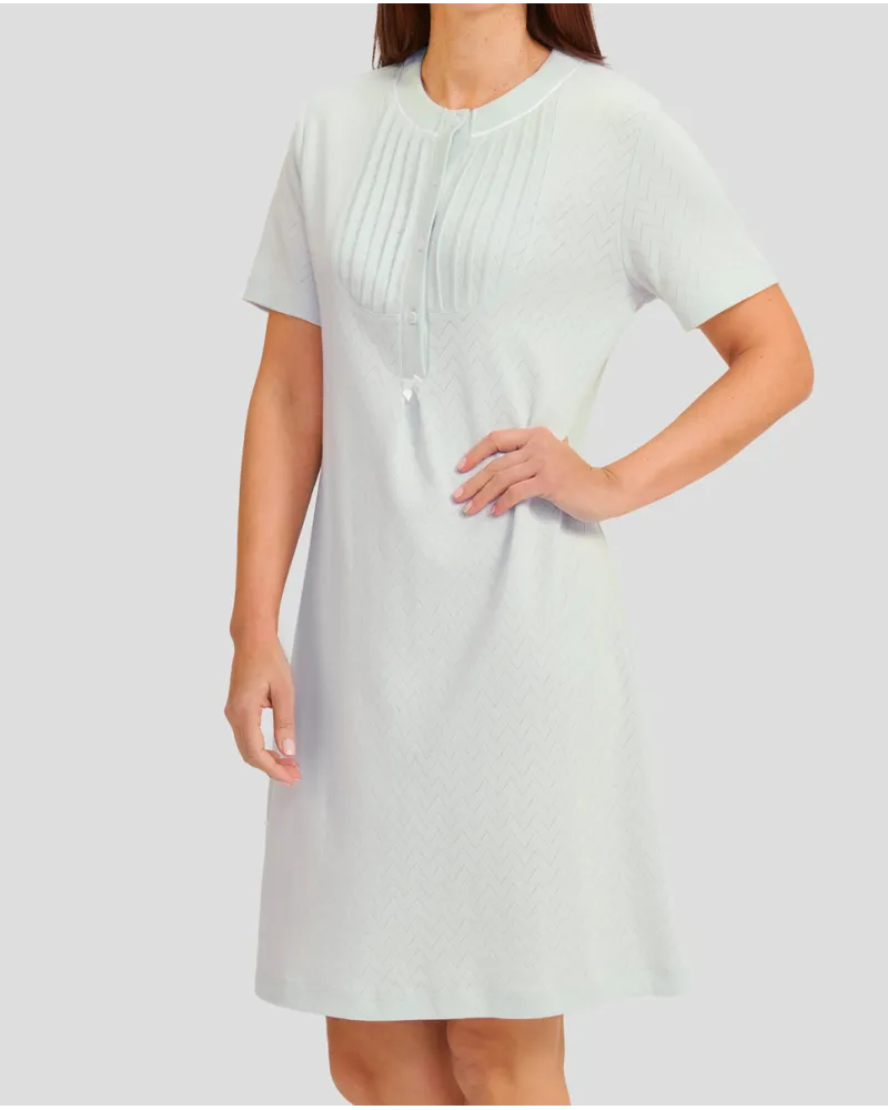 ✅ Women's lingerie nightdress with short sleeves and pleats | LOHE ®