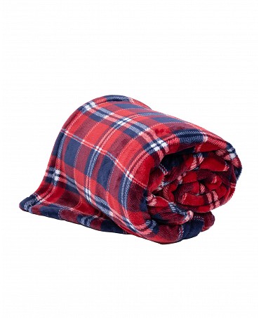 Checked winter blanket