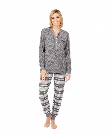 Women's two-piece long pyjamas for winter