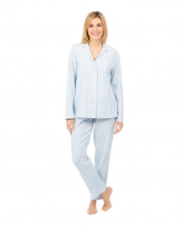 Pijama invierno abierto dos piezas para mujer