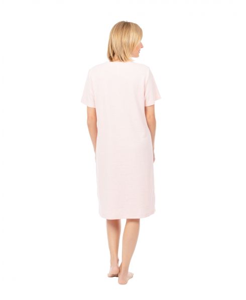 Lingerie nightdress short sleeve pink