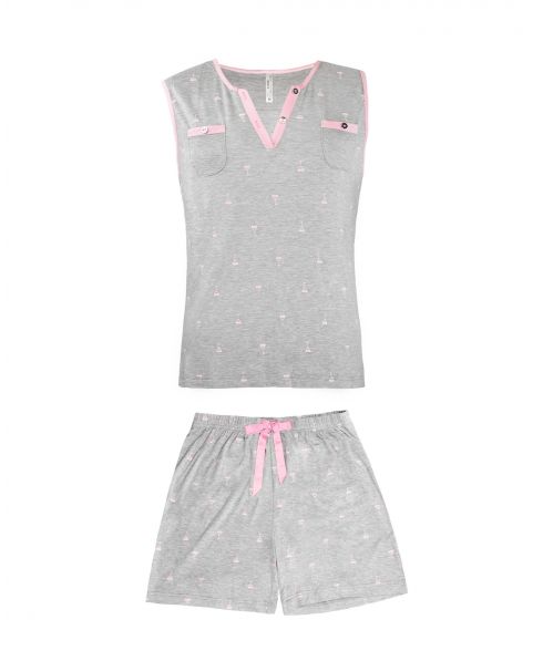 Cool women's sleeveless pyjamas for summer in vigore