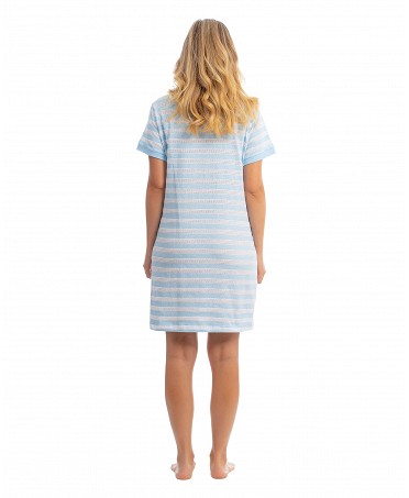 Short and cool cotton nightgown