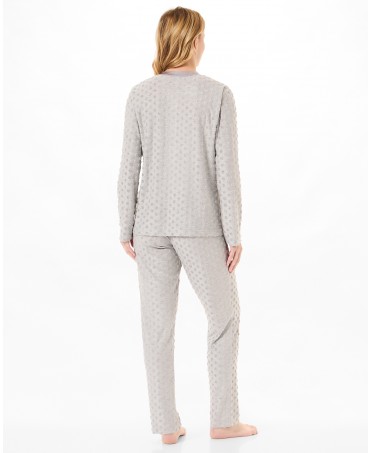 Rear view women's knitted knitted pyjama bottoms