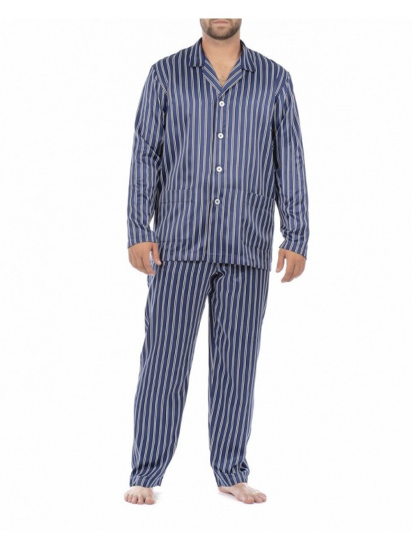 Satin men's pyjamas | Striped print | LOHE