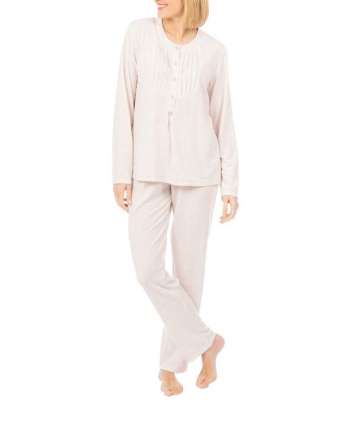 Women's winter pyjamas, knitted with polka dots