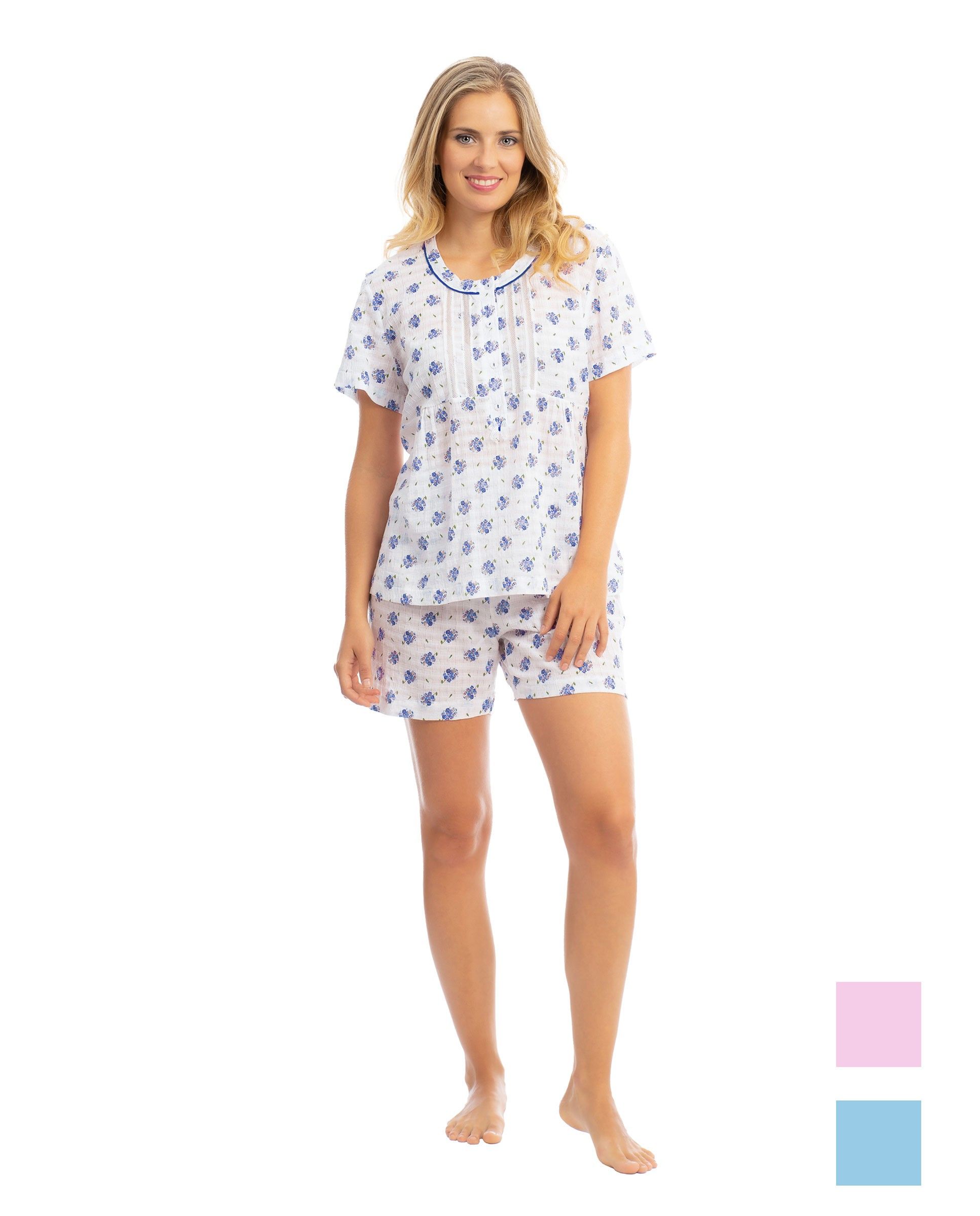 Women's floral print pyjama shorts