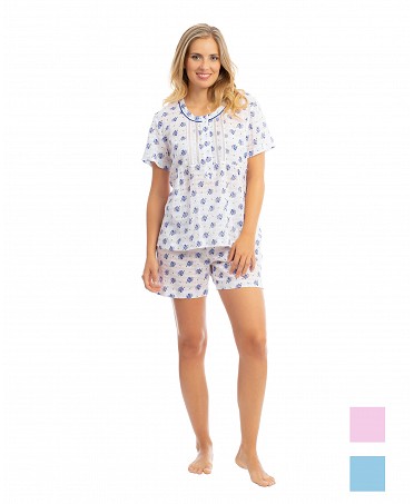 Women's floral print pyjama shorts