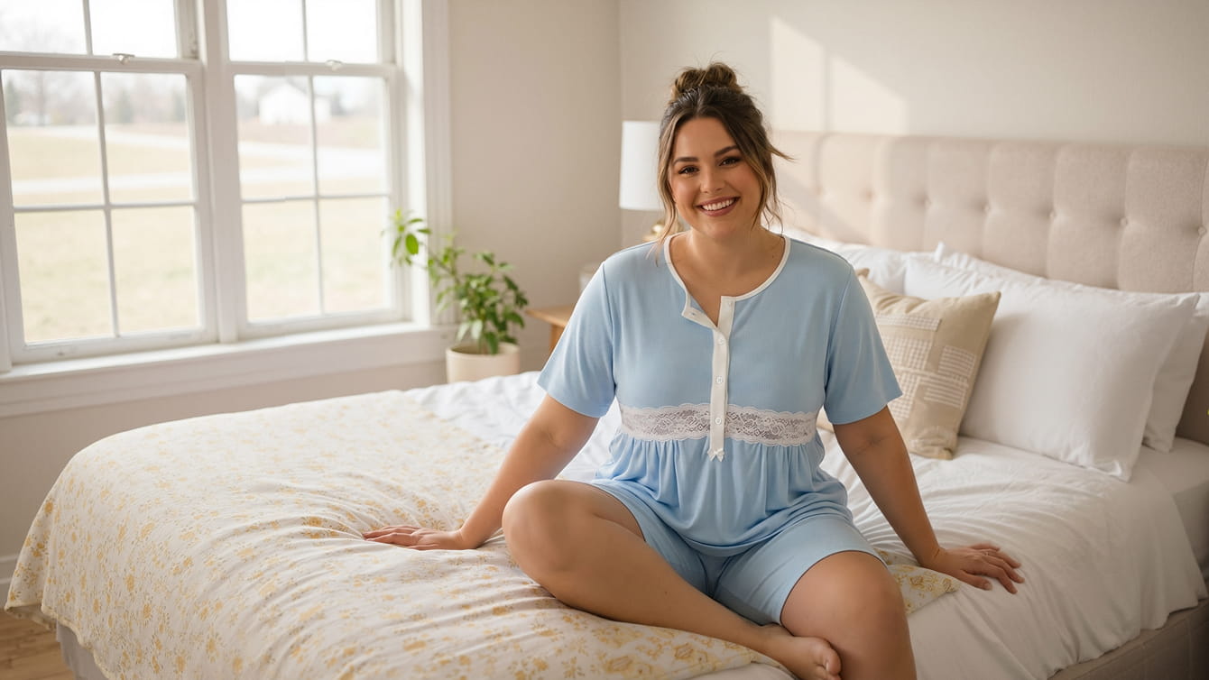 Pijama y camisón de tallas grandes: guía de tallaje