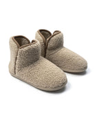 Bota de invierno de borreguillo camel con suela antideslizante