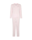 Pijama de invierno manga larga vigoré rosa de corazoncitos
