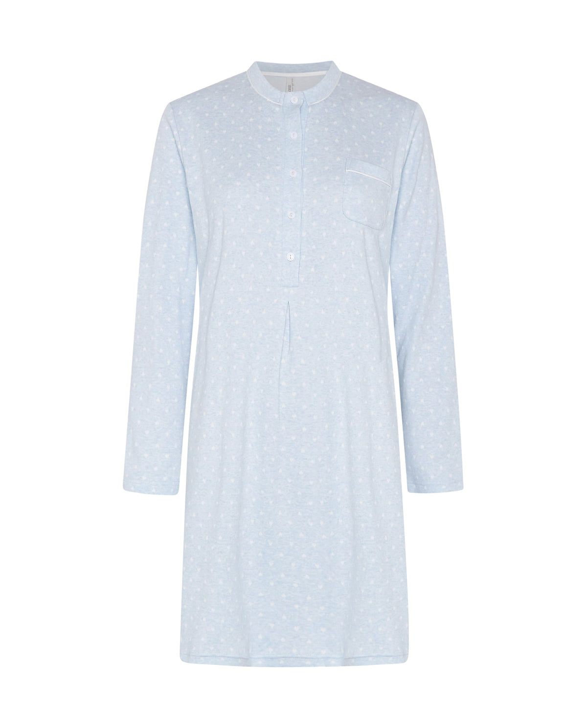 Camisón de invierno manga larga vigoré azul de corazones