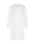 Camisón de invierno manga larga abierto rosa de florecitas