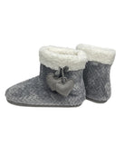Botas de mujer para casa borreguillo jacquard gris