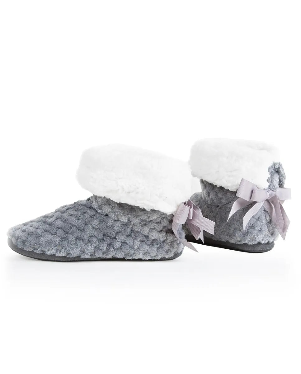Botines de mujer jacquard borreguillo