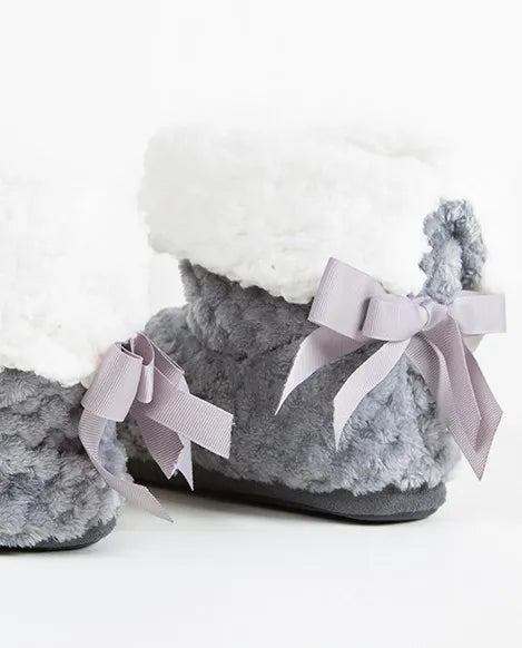 Botines de mujer jacquard borreguillo