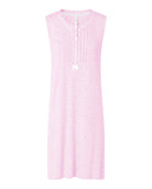 Camisón sin mangas de punto lorzas — Rosa
