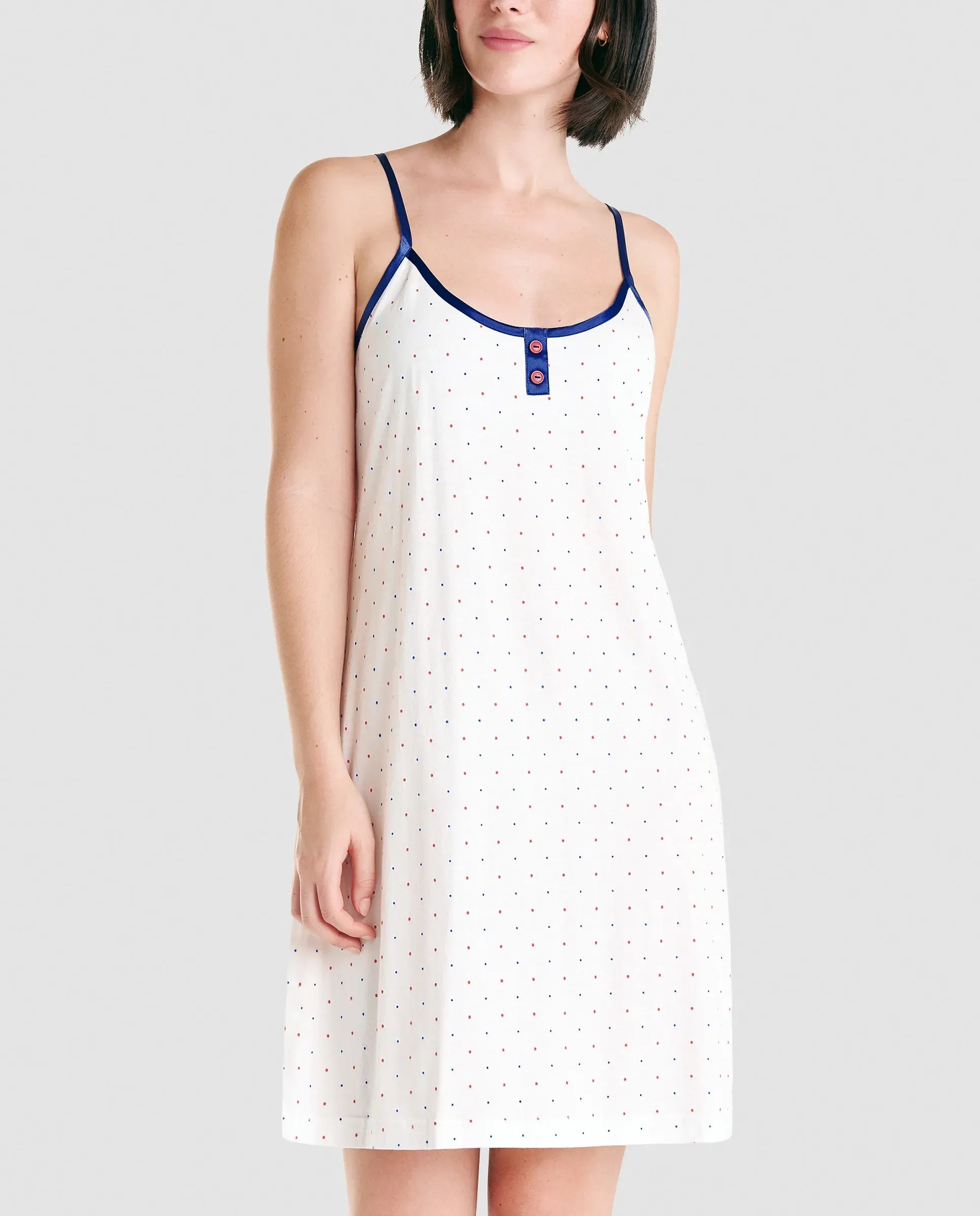 Camisola de tirantes de verano a topitos