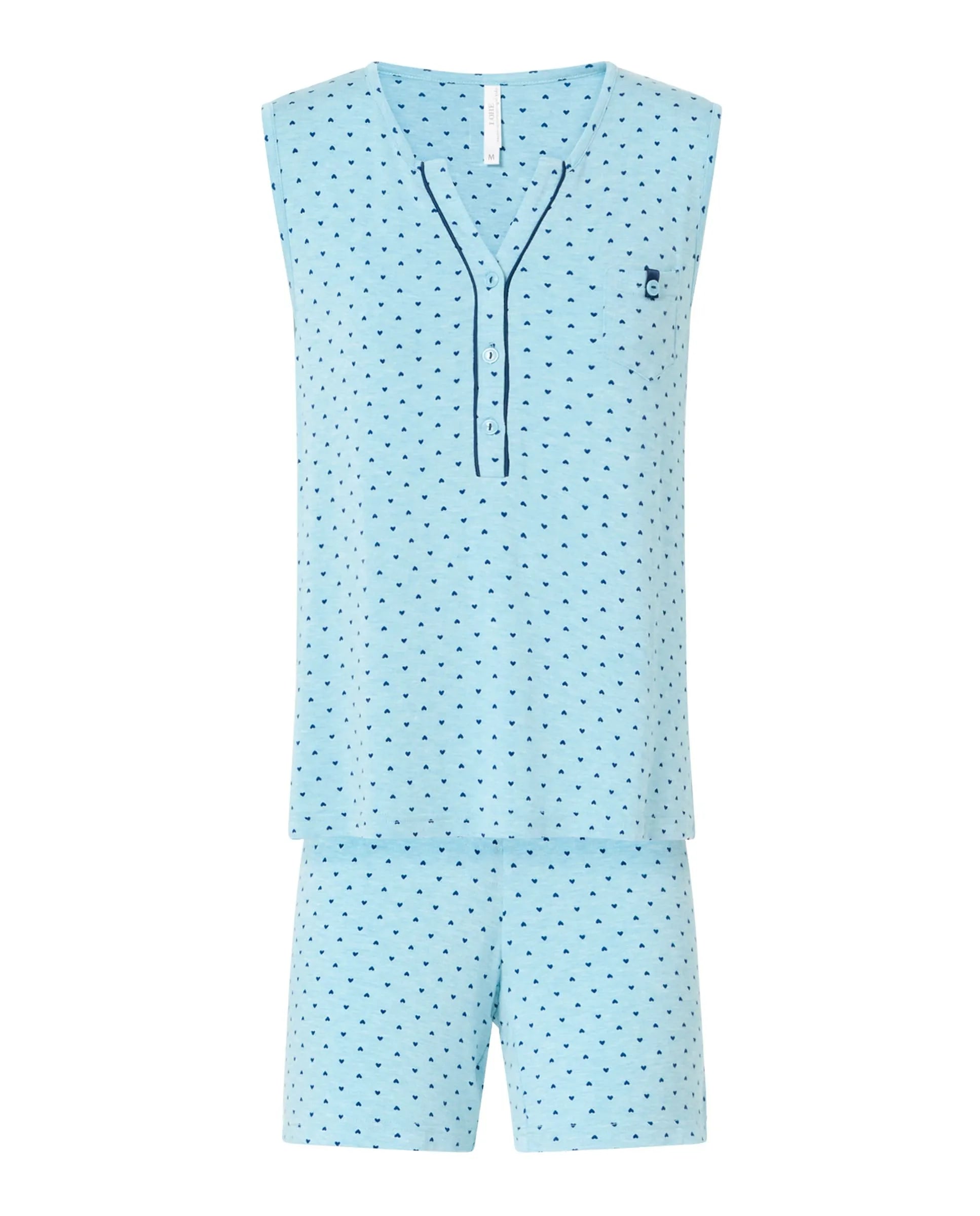 ✅ Pijama de mujer corto verano plumeti y rayas | LOHE ®