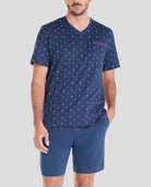 ¡Descubre este pijama corto de hombre perfecto para el verano! Ideal para los días calurosos.