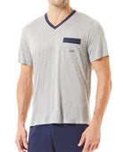 ✅ Pijama de hombre corto liso manga corta | LOHE ®