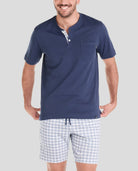 Pijama corto hombre cuadros